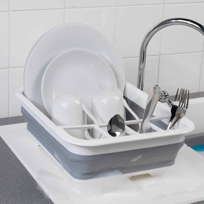 Égouttoir à vaisselle - Beldray LA031051 - Pliable - Plastique durable - Compact 36,5 x 31 cm