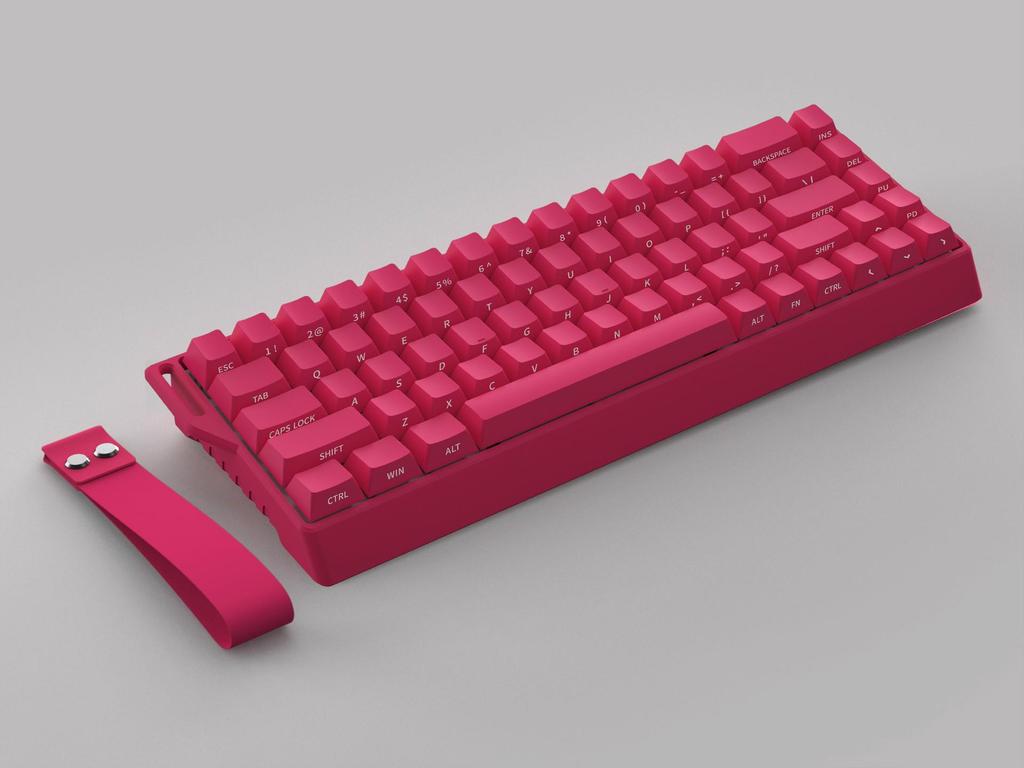 K68 Three-Mode Wired RGB Mechanical Gaming Keyboard, 68 Keys