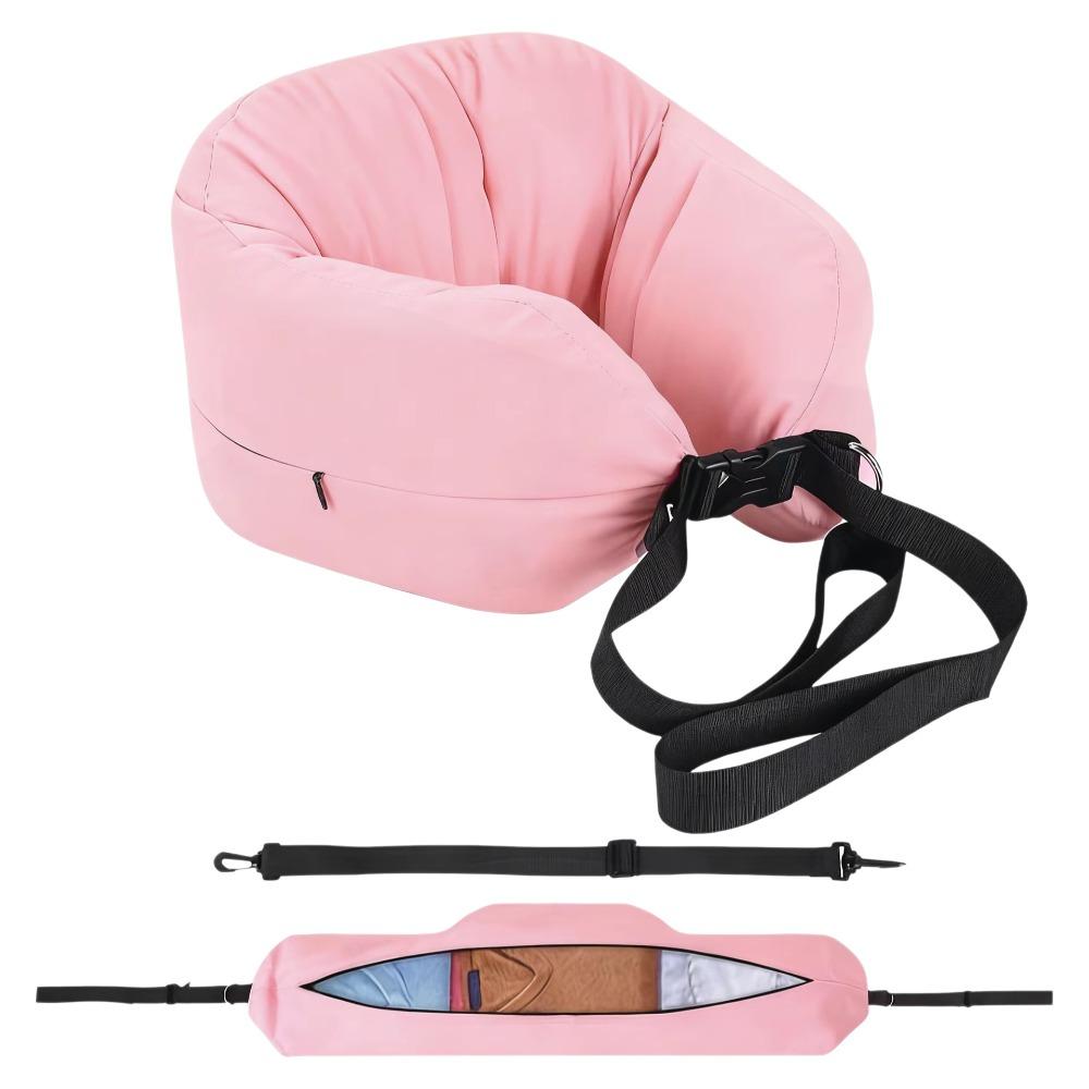 Adjustable Fillable Neck Pillow Washable Self-filling Neck Pillow Cover Plane Trips