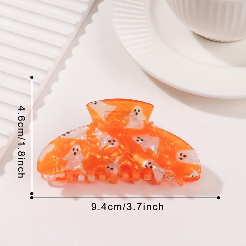 1Pc Halloween Glow-In-The-Dark Ghost Pumpkin Clip Cute Funny Hair Clip Shark Clip Women'S Hair Accessories