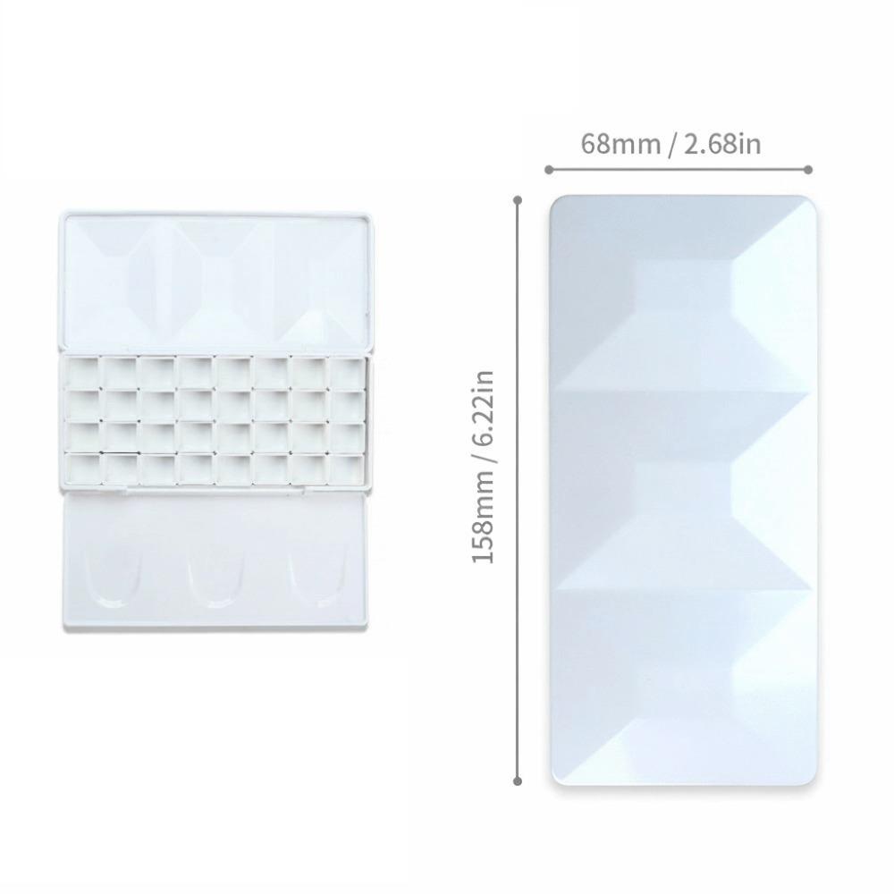 Big Size Travel Case Palette Half Pans Imitation Enamel Half Pans Palette Empty Box Refill Case Diamond Painting Box