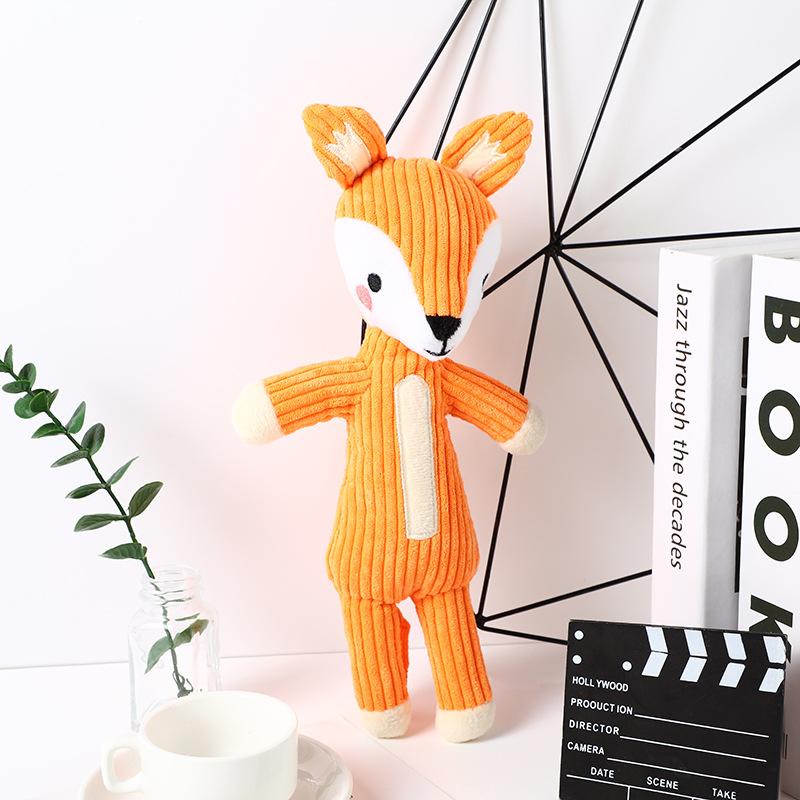 High Quality Cartoon Animal Shape Squeaky Plush Dog Chew Toy Interactive Teeth Grinding Training & Boredom Relief Pet Toy