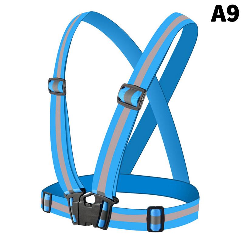 Highlight Reflective Straps Night Running Riding Clothing Vest Adjustable Safety Vest Elastic Band For Adults And Children