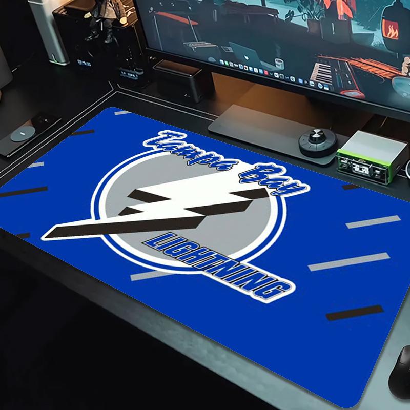Tampa Bay Lightning Color Mouse Pad Large Gaming Table Cushion Non-slip Laptop Tablet Big Mousepad XXL Mat Mini PC Playmat With Lock edge