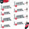 Kotarbau® Universal Latch Bolt For Doors, Wickets, Gates, Steel, 130 Mm + Padlock