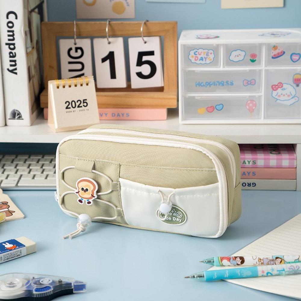 Large Capacity Pencil Case Dirt-proof Stationery Storage Bag Cartoon Pen Box  School Office