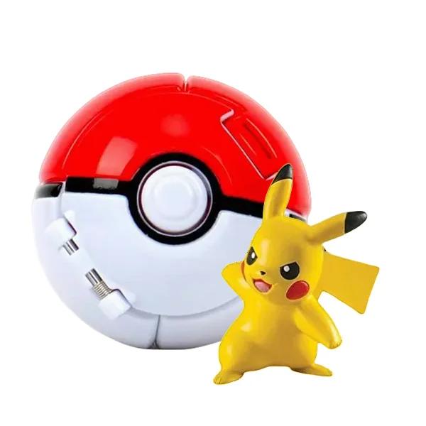 Pokemon Elfball Figur Pikachu Glurak Turtok Mewtu Pocket Monster Variante Pokeball Verformbare Spielzeuge Actionmodell Geschenk