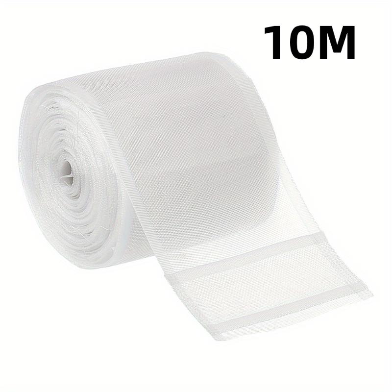 Transparent Pleated Curtain Tape Nylon Folding Tape Reinforced Hanging Strips White Flat Style For Hooking Curtains And Home Diy