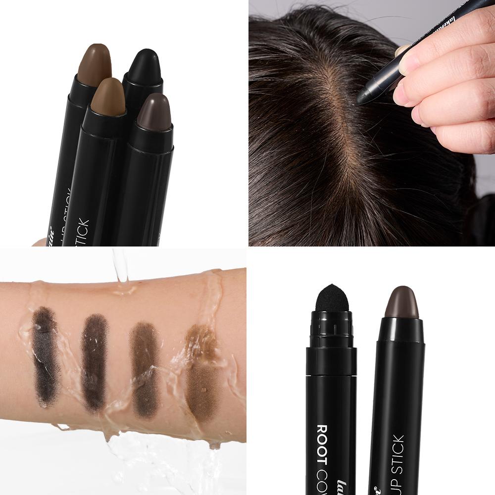 Hair Line Stick Pen Waterproof Hair Dye Pen Brush Instantly Cover Grey White Hair Natural Hair Filling Hairline Shadow Makeup