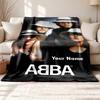 ABBA Personalisierbare Namens-Outdoor-Decke weich kuschelig und warm Mehrzweck-Bürodecke Outdoor-Camping- und Reise-Decke Ganzjahres-Mehrzweck-Geschenk