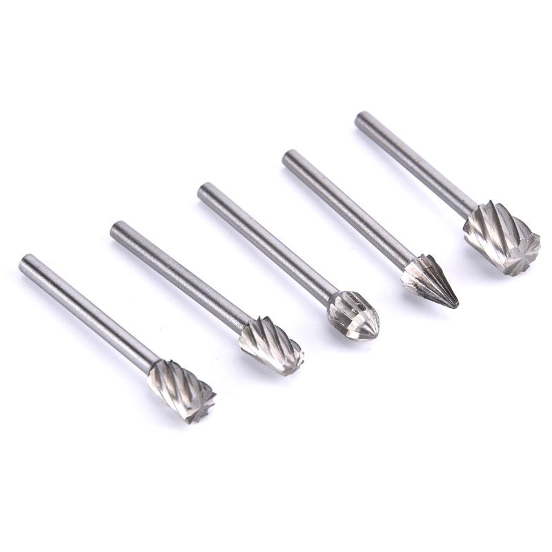 Universal 6/10pcs High Speed Wood Working Drill Bits Rotary Files Mini Round HSS Burr Set Wood Carving Rasp For Shank Burs Tools