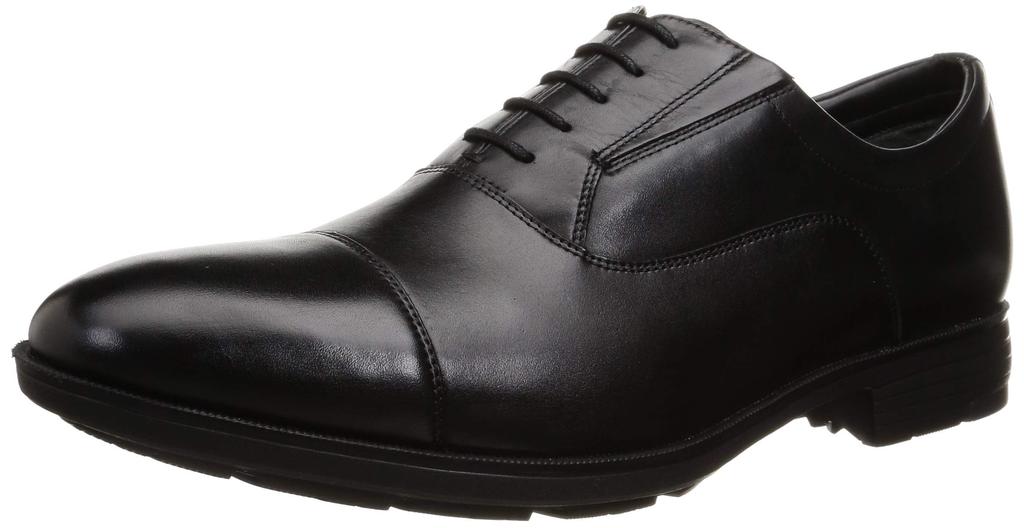 Texcy Luxe Men's Leather Gore-Tex Business Shoes, TU-8005, Black, Size 24.5 cm, 4E Wide