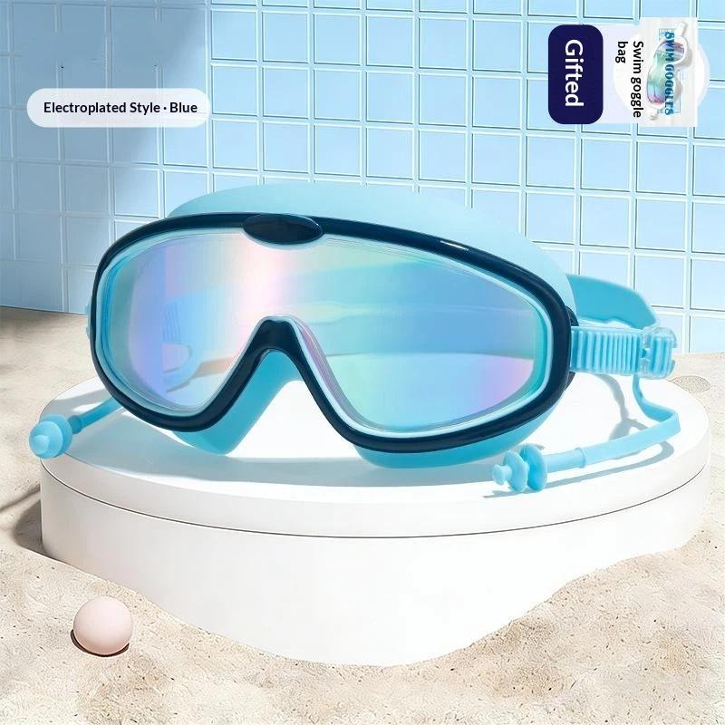 Professional Children Swimming Goggles Caps Waterproof Diving Goggles Anti Fog Competition Training Swimming For Boys Girls