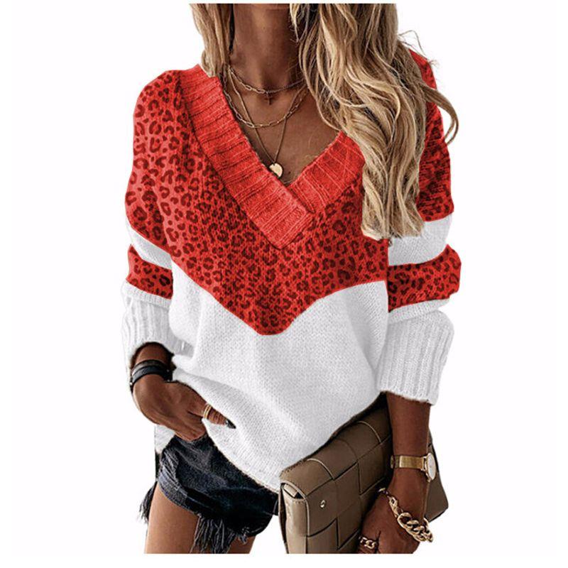 Solid Color Printed V-neck Long Sleeve Top Solid V-neck Long sleeve Top Women