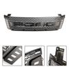 Matt Black Front Bumper Grill Grille Fit Ford Ranger T6 2012-2014 W/ LED Light