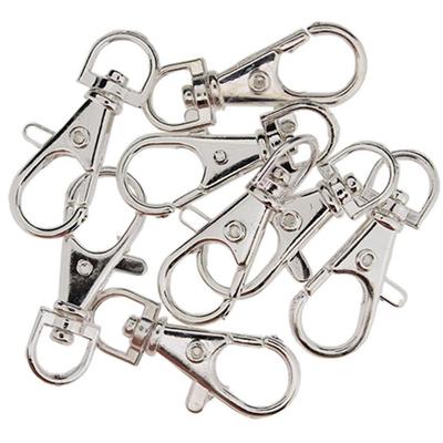 10Pcs 38mm Alloy Lobster Claw Swivel Clasps Key Ring for Jewelry Making Parts