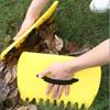 1 Set Serrated Handheld Rake Garden Leaf Collector Outdoor Leaf Trap Yard Leaf Rake Hands-Free Rake Garden Yard Cleaning Tool