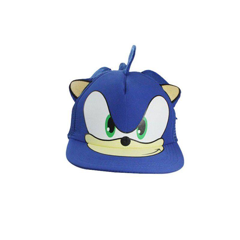 Cartoon Sonic The Hedgehog Sun Hat Soft Breathable Material For Kids Adults
