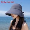 Wide Summer Brimmed Sun Protection Hat With Bow Decoration For Daily Outdoor