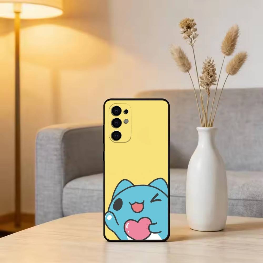 C-Capoo Kawaii B-Bugcat Phone Case Black Silicone Soft For Samsung S25,S24,S21,S22,S23,S30,Ultra,S20,Plus,Fe,Lite