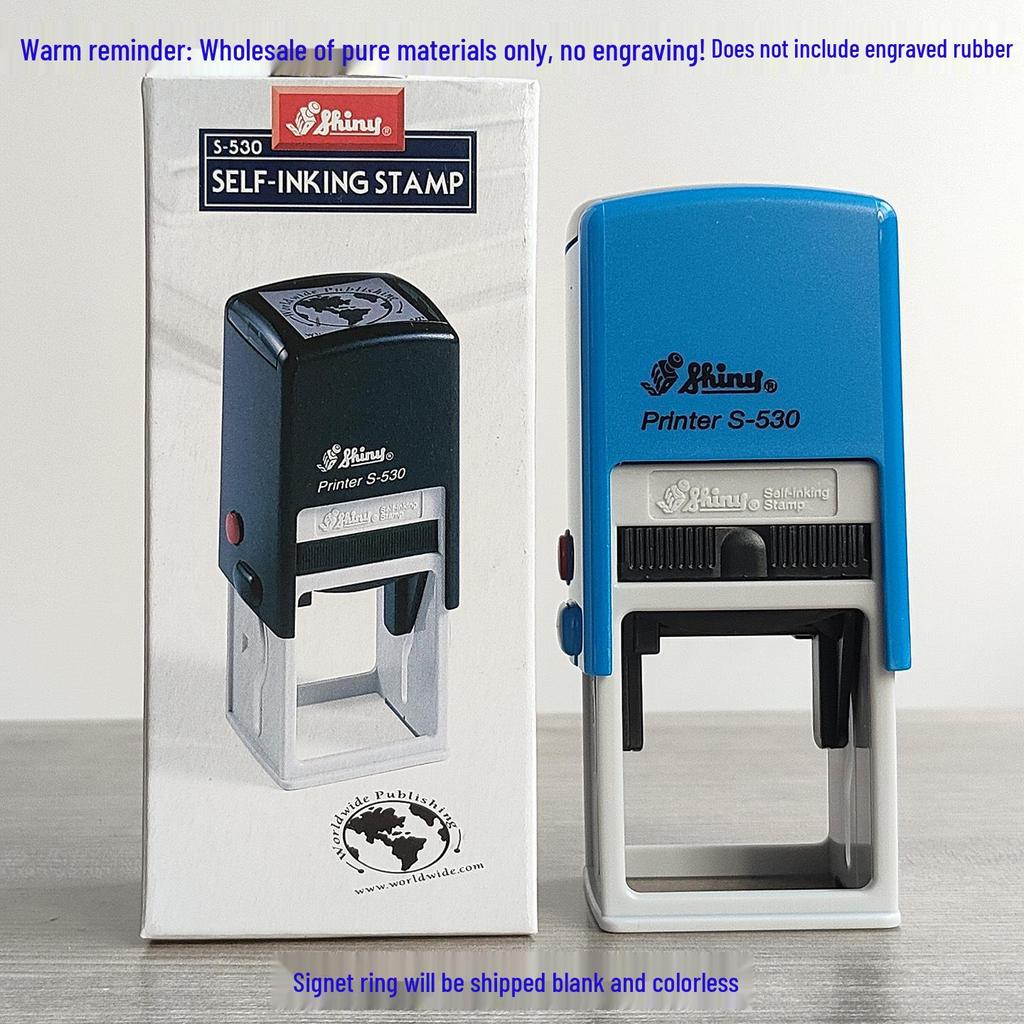Shiny Self-Inking Custom Engraving Office Seal by Taiwan Teachers