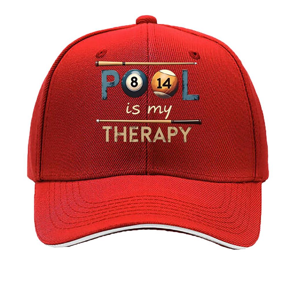UnisexS Casual Baseball Cap with Pond is My Relax Design Billiard Cue Graphic Fabric Light Sandwich Baseball Cap