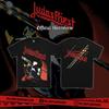 Camiseta Judas Priest Painkiller Masculina Feminina Algodão Oversized Y2k Streetwear Manga Curta Banda de Heavy Metal Gráfico Roupas Femininas Masculinas