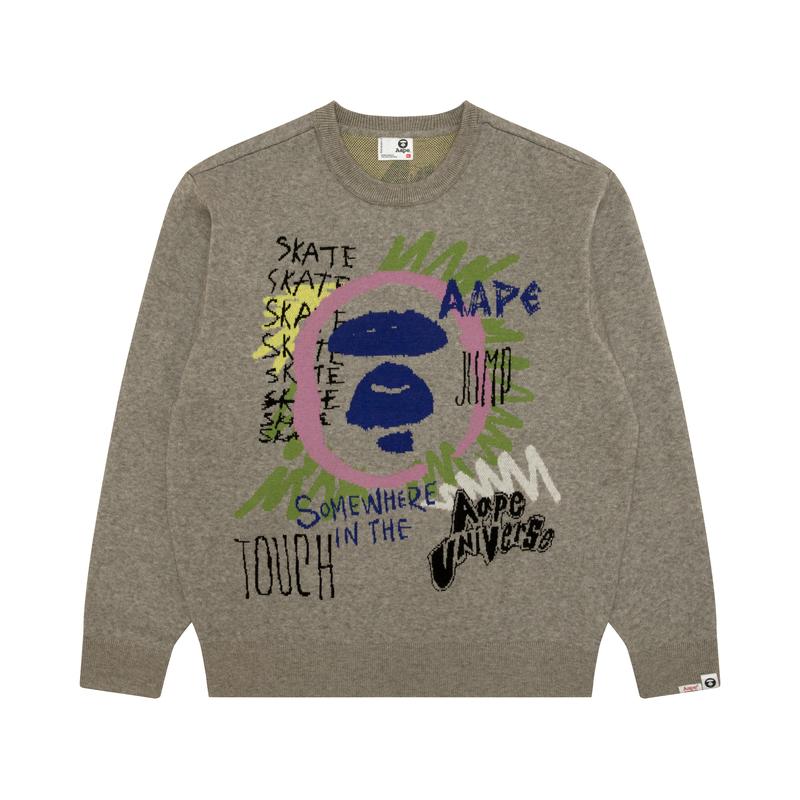 Aape Knitwear Men's Crew Neck Moderate AAPKNME340XXR