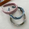 3 cm Herbst Winter Wollplaid Schwammgepolstertes Haarband Stirnband Erwachsene Haaraccessoires Haarschmuck