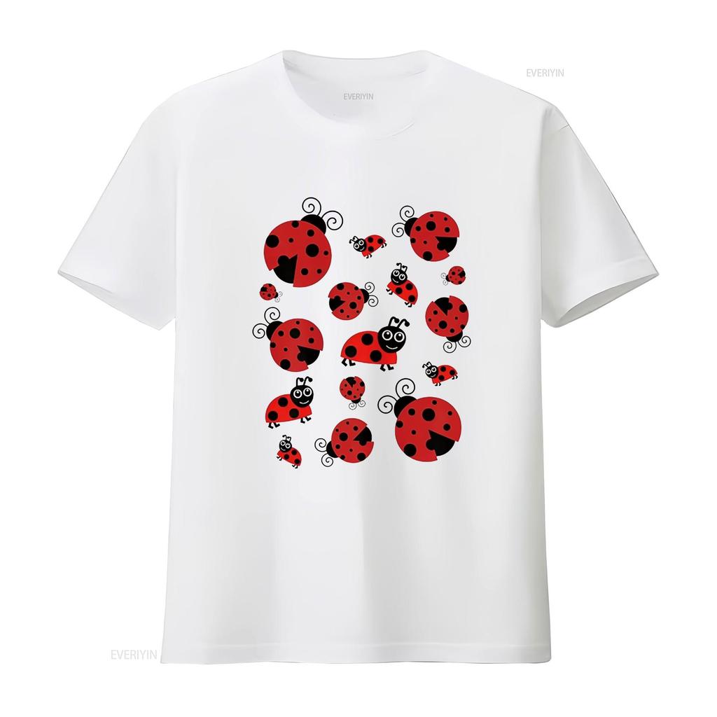 Adorable Ladybugs Everywhere T shirt vintage Washed Unisex homme Soft Casual Stretched Breathable Stylish graphic