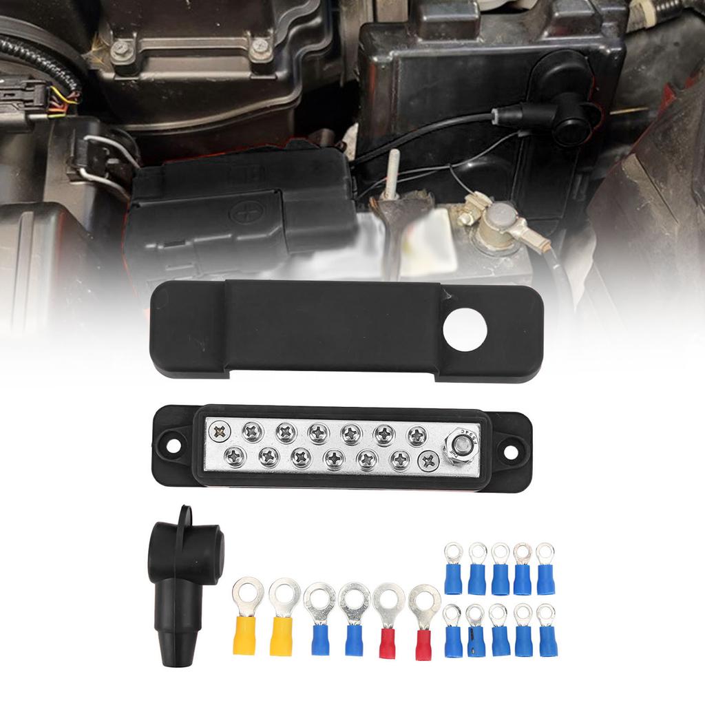 12 Terminal Distribution Block 180A Marine Supply Busbar with 16  Terminal for Cars RVs Yachts Busbar Marine Terminal Block