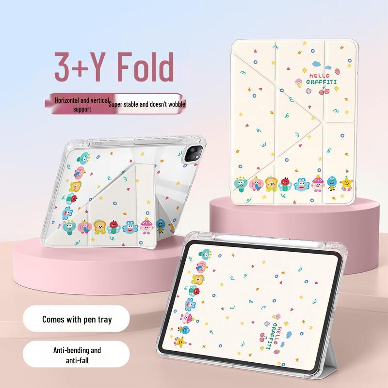 Keliman Cartoon Y-Fold Tablet Case for Huawei MatePad