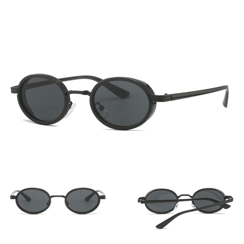 Trend Elliptical Eyewear UV Protection Small Frame Sunglasses Fashion Retro Oval Sunglasses  Unisex