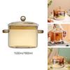 Clear Glass Soup Pot with Lid - Perfect for Pasta and Noodles