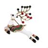 Christmas Deer Brooch Lapel Pin Rhinestones Reindeer Brooch Women Breastpin Christmas Jewellery Accessory for Men Women