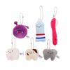 Cute Fun Plush Doll Toy Cartoon Stuffed Tooth Toothpaste Toothbrush Dolls Keychain Bag Pendant For Kids Gifts