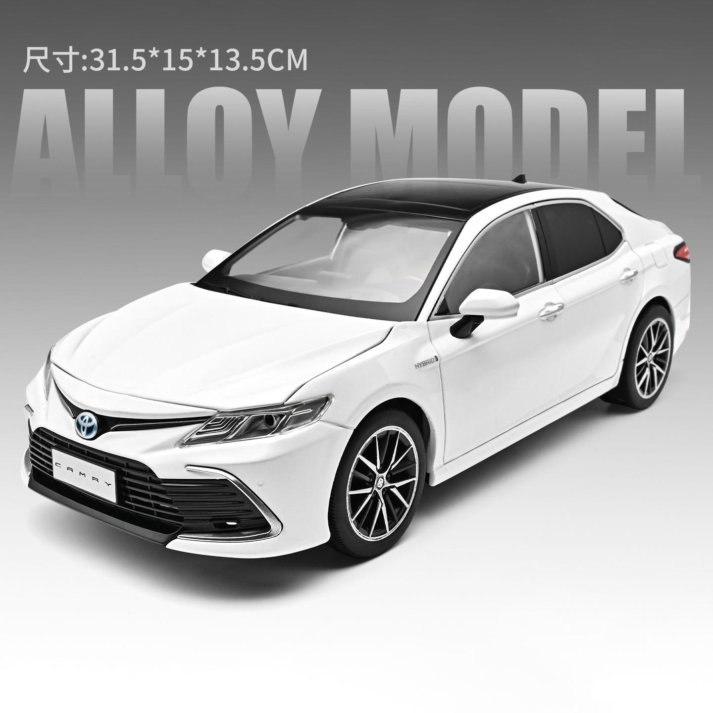 

NEW 1:18 Toyota Camry 2023 Alloy Car Diecasts & Toy Vehicles Car Model Miniature Scale Model Car For Children білий
