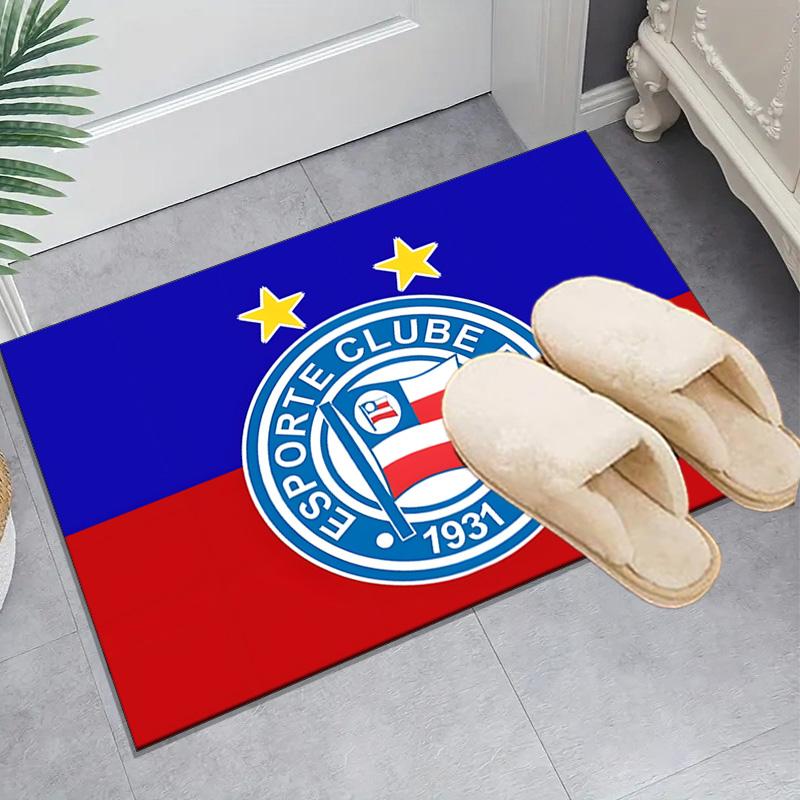 1PC Esporte Clube Bahia Rug Game Carpet, Floor Mat for Bedroom Living Room Entryway Rug, Home Decor Idea Gift for Christmas birthday