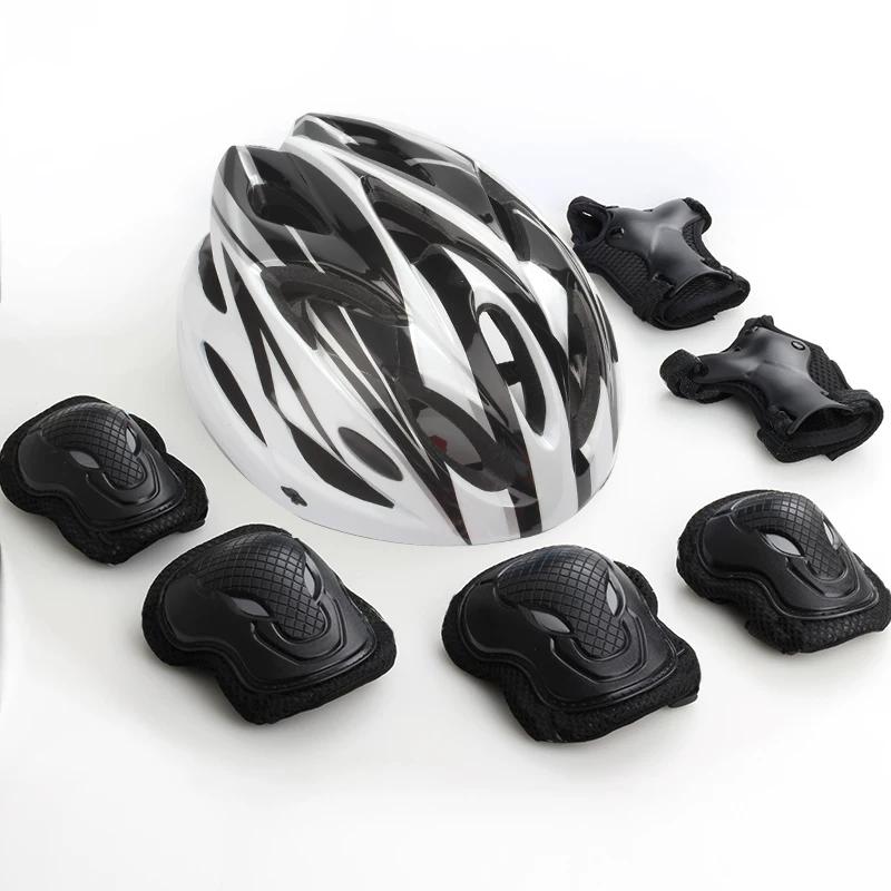 Roller Skating Protective Gear Thickened Set Adult and Children Knee Pads Men and Women Skateboarding the Skating Shoes Skating Balance Bike Helmet