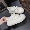 Bread Shoes Women's Spring New Versatile Velcro Cute Big Head Casual Ugly Cute Cream Board Shoes