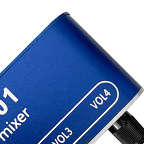 Bannik DC 5V-12V AU-401 Stereo Audio Mixer 4 Input 1 Output Separately Board Sound Mixing DIY Headphone Amplifier Durable