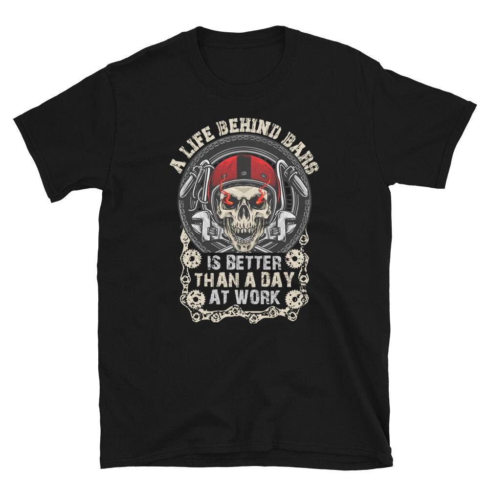 A Life Behind Bars Motorcycle Rider T-Shirt 2XL
