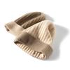 100% Pure Cashmere Knitted Hats for Autumn and Winter Women Fashionable Simple and Warm Hat Outdoor Windproof Hats Unisex