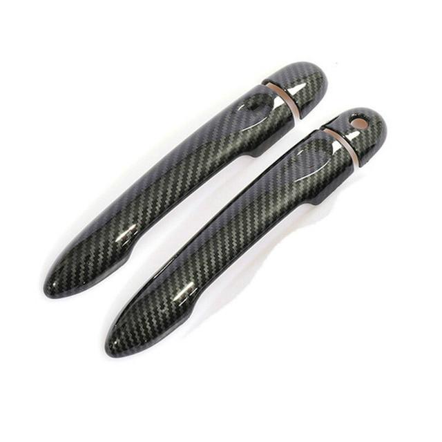 For Renault Megane 3 MK3 III 2008 2009 2010 2011 2012 2013 2014 2016 Carbon Fiber Car Door Handle Cover Trim Styling Accessories