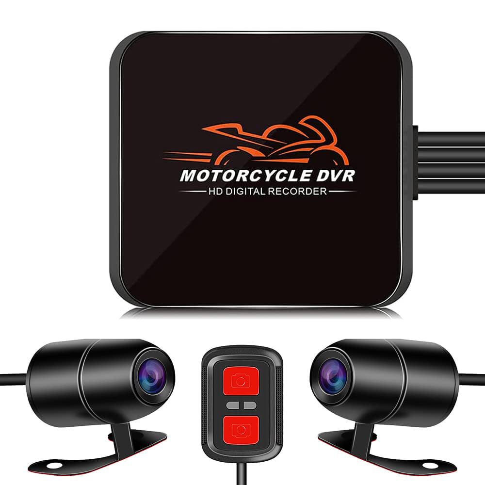 

Motocam D6RL Motorcycle Dash Cam, Front and Rear Waterproof Camera, IP67, Bicycle, Motorcycle, Dash