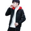 Herren Winter Kurz Kapuzen Baumwolljacke Studenten Gutaussehend Verdickt Warm Jacke