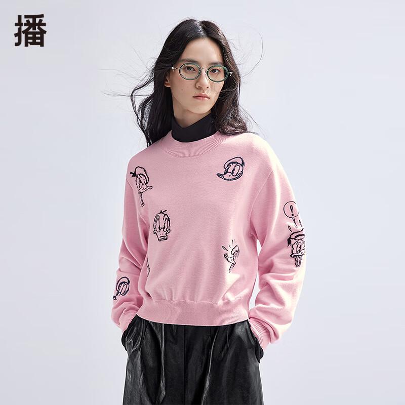 

Women s Disney Donald Duck Wool Blend Knit Sweater L