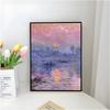C-Claude Monet Poster Self-adhesive Art Waterproof Paper Sticker Coffee House Bar Room Wall Decor