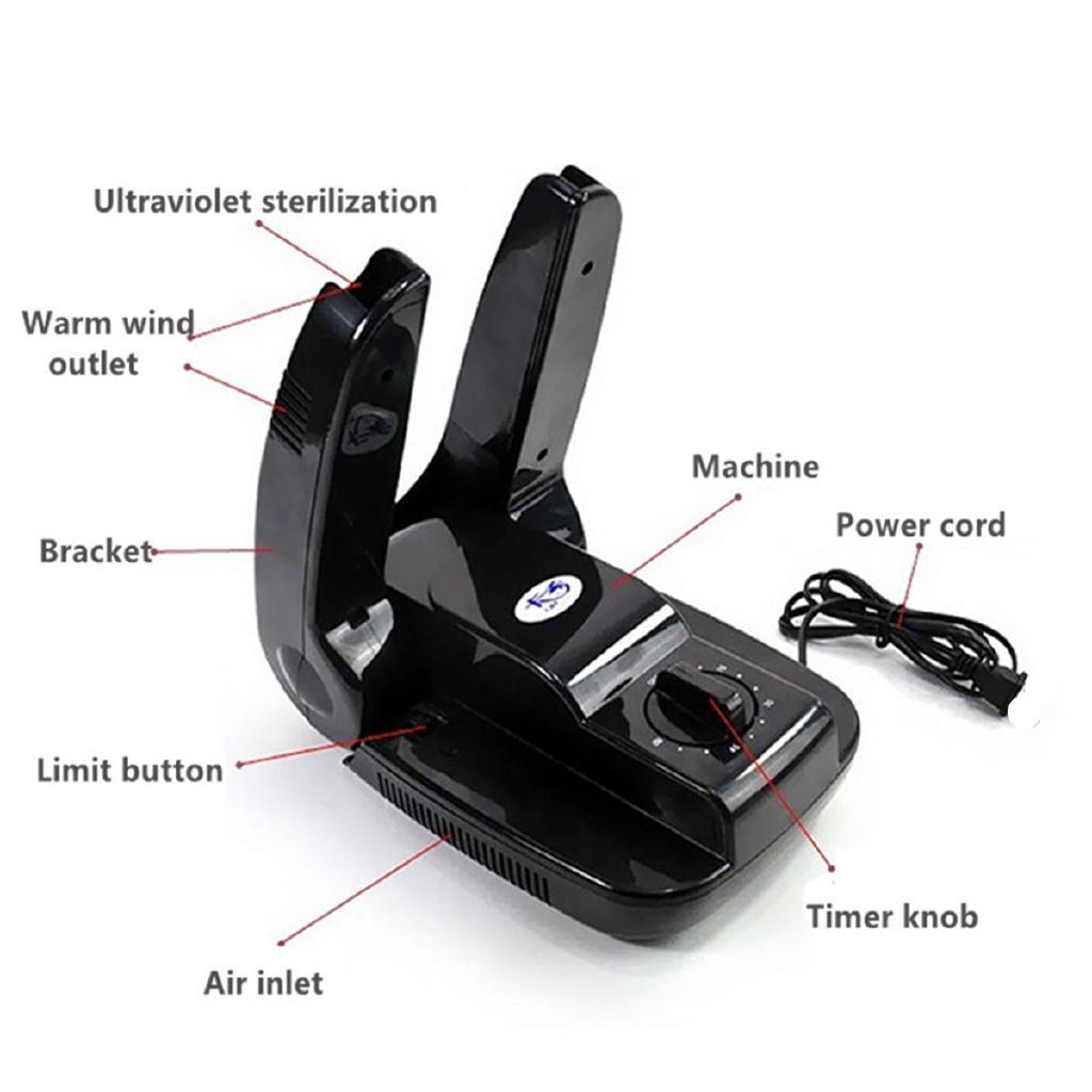200W Elektrischer Schuh-Trockner Intelligente Trocknungs-Heizmaschine Zeitgesteuerte Sterilisations-Schuh-Trockner für Schuhe Stiefel Handschuhe Helm Socken