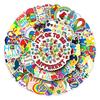 Autism Graffiti Sticker Pack: 50 Waterproof DIY Stickers for Skateboards, Phones, and Suitcases.